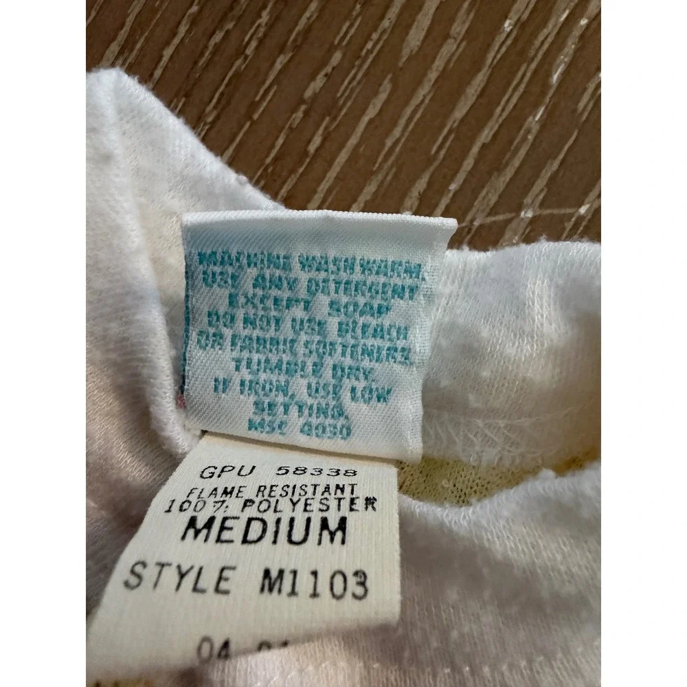 Vintage Baby Sleeper Lot Nursery Rhyme Pastel Footed Pajamas 3 Piece 3-6mos